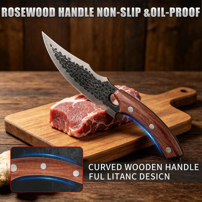8" Bread Knife, Tomato Knife, Multifunction Serrated Bread Knife Ultra Sharp Offset, Steel Handle Shark-Inspired Ergonomic Stainless for Homemade Bread, Bagels, Sourdough, Vegetables, Fruits