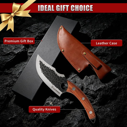 8" Bread Knife, Tomato Knife, Multifunction Serrated Bread Knife Ultra Sharp Offset, Steel Handle Shark-Inspired Ergonomic Stainless for Homemade Bread, Bagels, Sourdough, Vegetables, Fruits