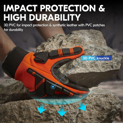 ... Cut Resistant Gloves, Cutproof Leather Work Gloves Men Women,EN388 level E, ANSI level A5,Touchscreen,Mechanics Gloves