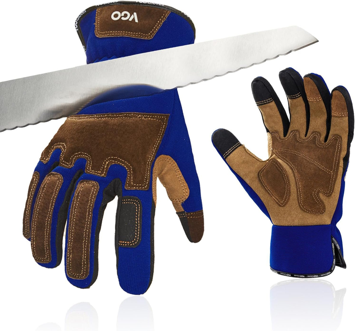 ... Cut Resistant Gloves, Cutproof Leather Work Gloves Men Women,EN388 level E, ANSI level A5,Touchscreen,Mechanics Gloves
