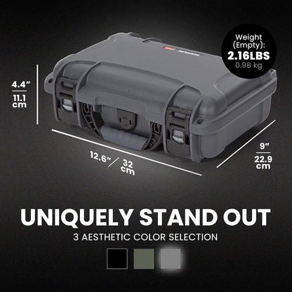 909 Travel Knife Case – Waterproof Pocket Knife Storage with 8 Slots, 12.6” x 9” x 4.4” - Lightweight, Lockable, Dustproof, Impact-Resistant & Durable - Black
