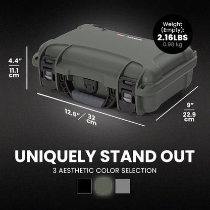 909 Travel Knife Case – Waterproof Pocket Knife Storage with 8 Slots, 12.6” x 9” x 4.4” - Lightweight, Lockable, Dustproof, Impact-Resistant & Durable - Black
