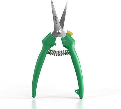 Straight Tip Floral Shears - Lightweight Gardening Scissors - Hand Pruner Pruning Shear for Flowers, Herbs, Roses and Indoor Plants