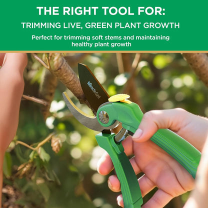 Straight Tip Floral Shears - Lightweight Gardening Scissors - Hand Pruner Pruning Shear for Flowers, Herbs, Roses and Indoor Plants