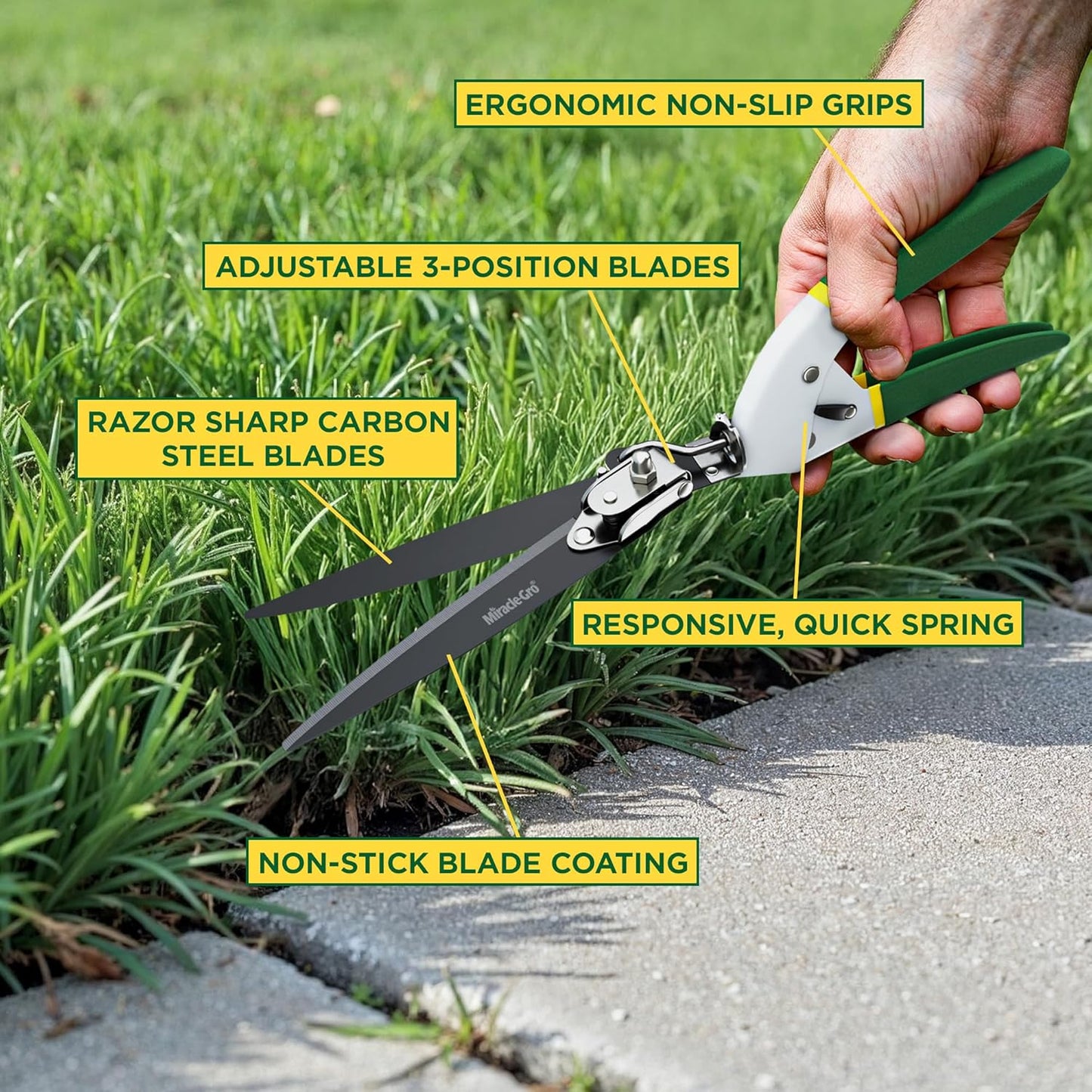 Straight Tip Floral Shears - Lightweight Gardening Scissors - Hand Pruner Pruning Shear for Flowers, Herbs, Roses and Indoor Plants