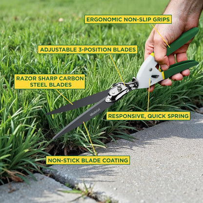 Straight Tip Floral Shears - Lightweight Gardening Scissors - Hand Pruner Pruning Shear for Flowers, Herbs, Roses and Indoor Plants