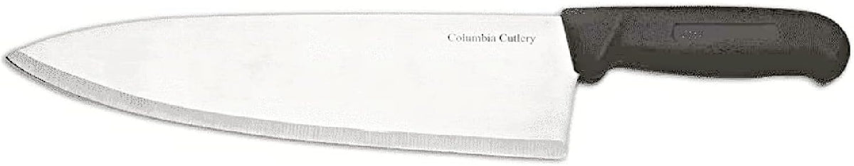 Columbia Cutlery 12 Piece Knife Set for Commercial Kitchens - Assorted Chef, Bread, Slicer, Boning, Butcher, Cimiters - Professional Restaurant Knives, Black