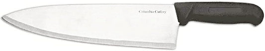 Columbia Cutlery 12 Piece Knife Set for Commercial Kitchens - Assorted Chef, Bread, Slicer, Boning, Butcher, Cimiters - Professional Restaurant Knives, Black
