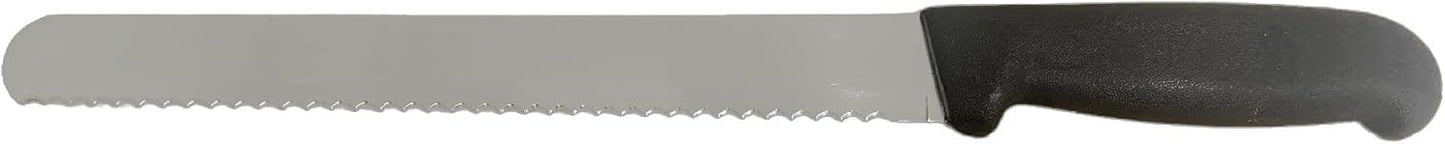 Columbia Cutlery 12 Piece Knife Set for Commercial Kitchens - Assorted Chef, Bread, Slicer, Boning, Butcher, Cimiters - Professional Restaurant Knives, Black