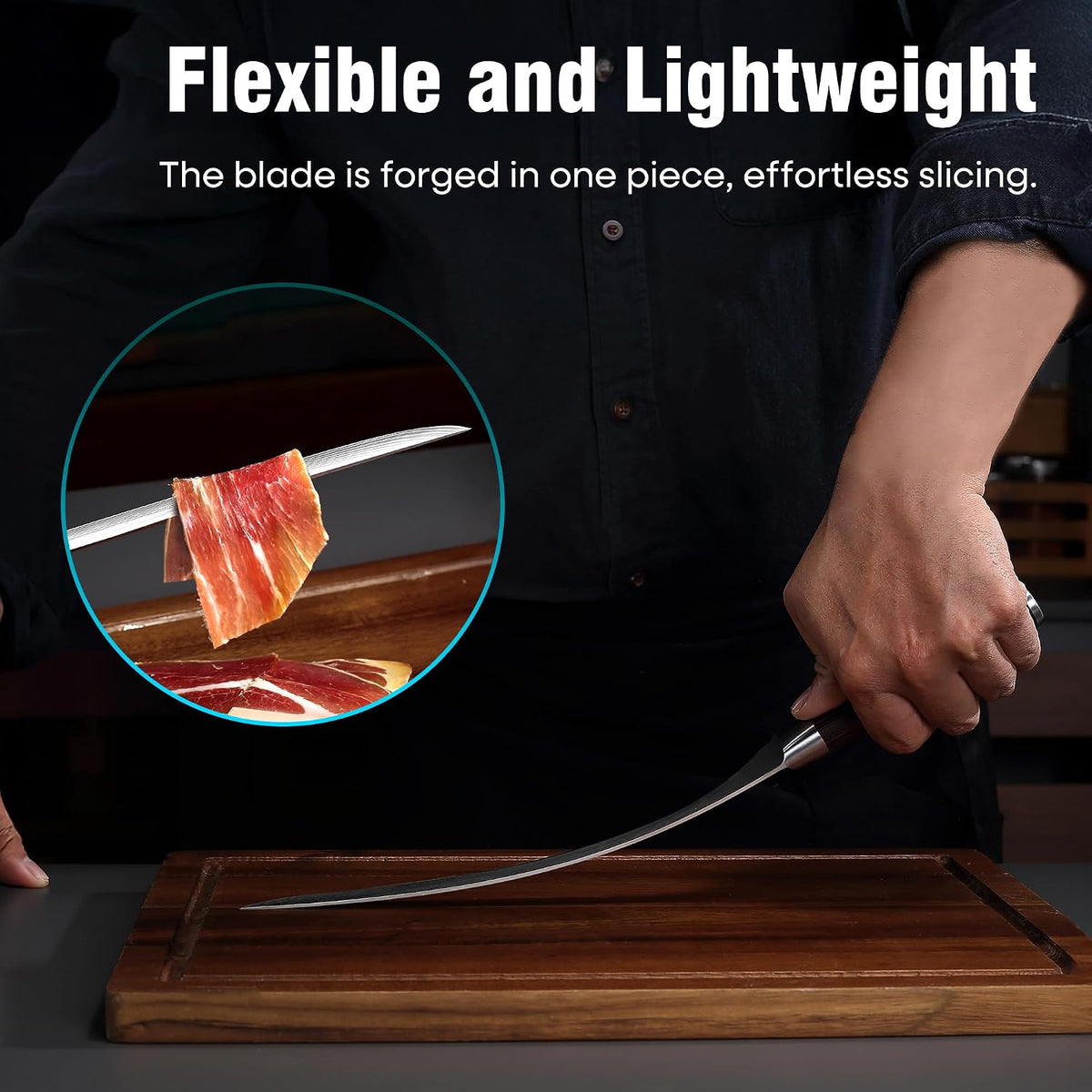 Ham Slicing Knife,10 Inch Carving Knife for Meat Cutting