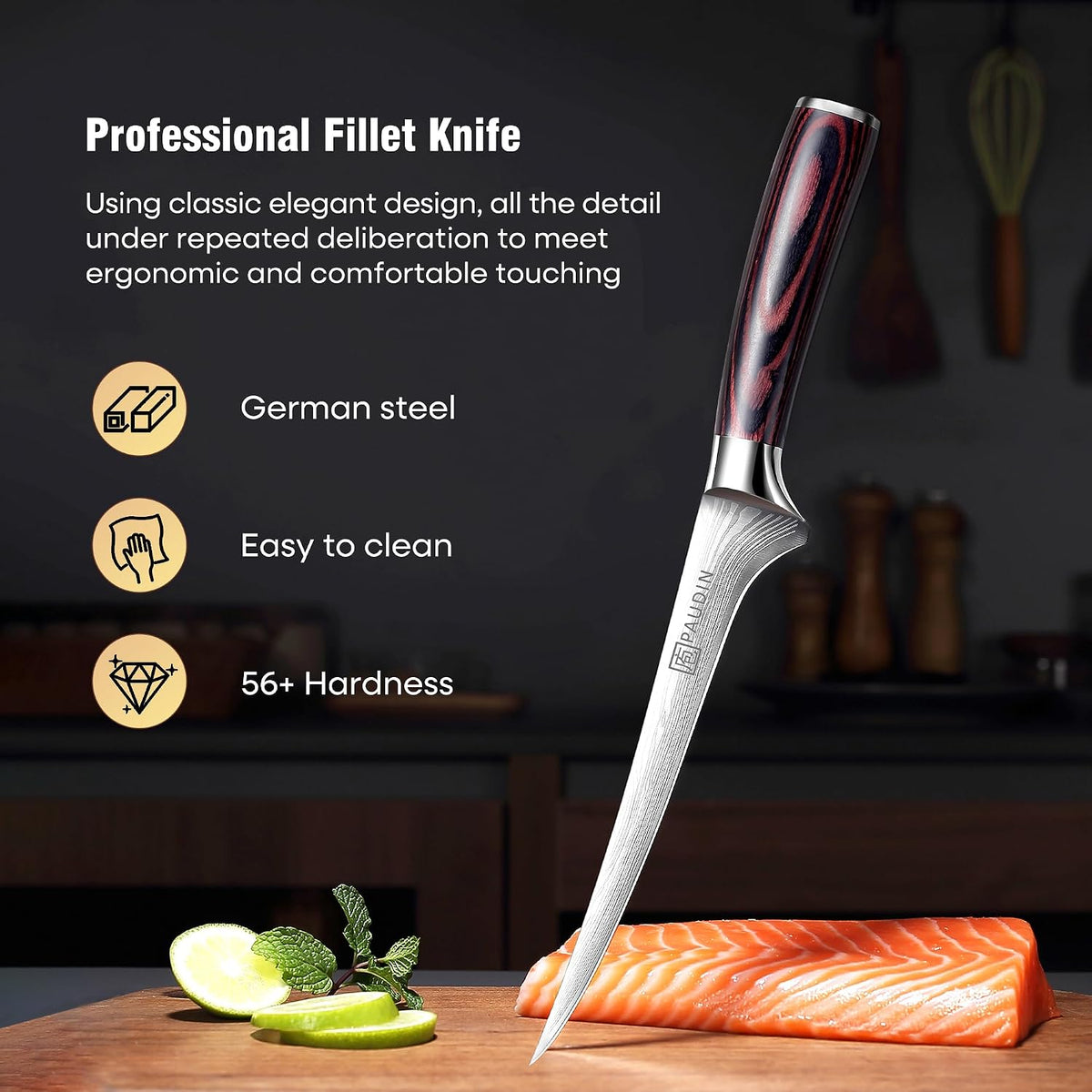 Ham Slicing Knife,10 Inch Carving Knife for Meat Cutting