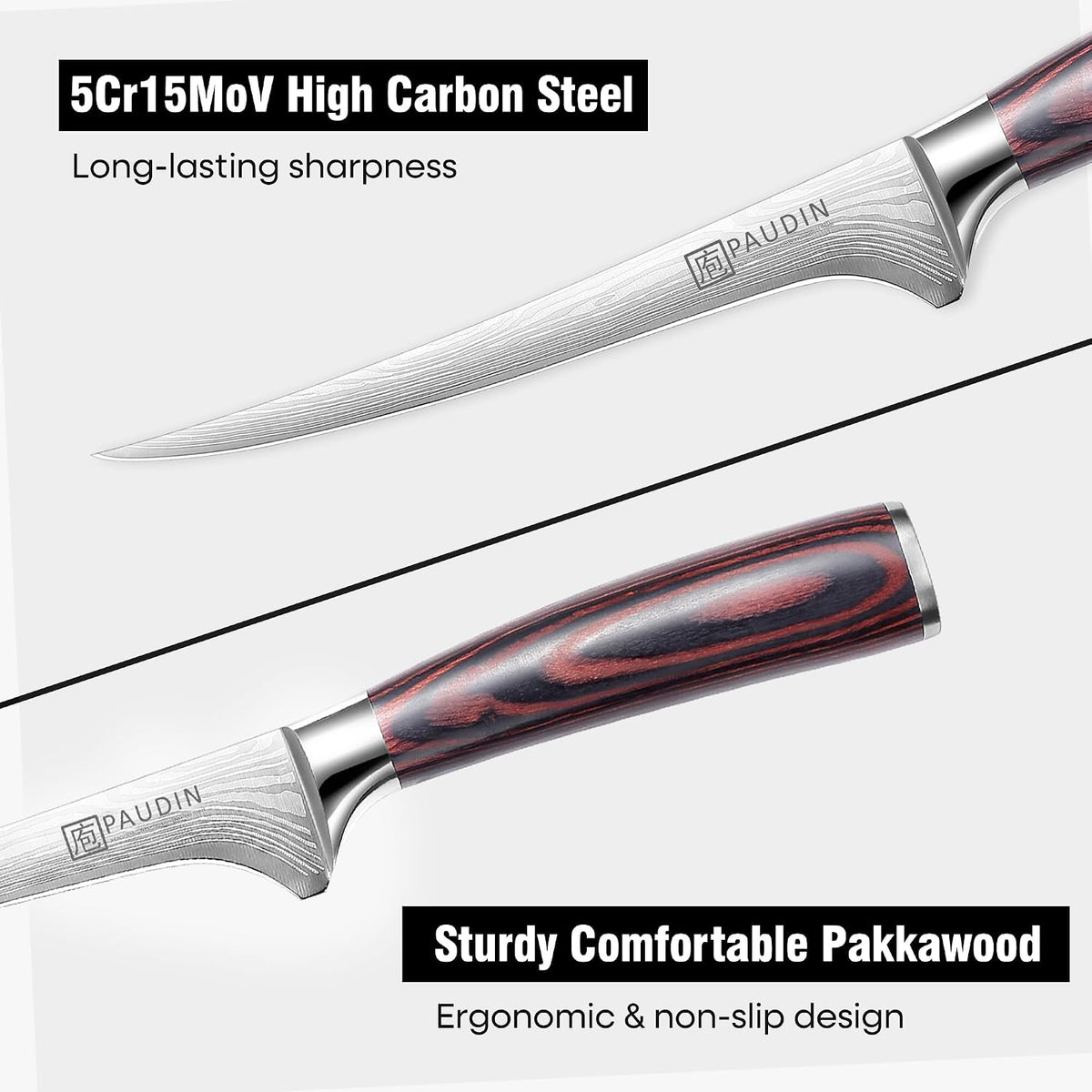 Ham Slicing Knife,10 Inch Carving Knife for Meat Cutting