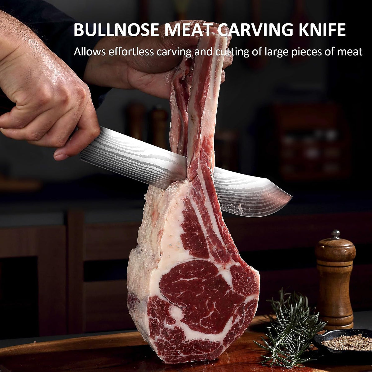 Ham Slicing Knife,10 Inch Carving Knife for Meat Cutting