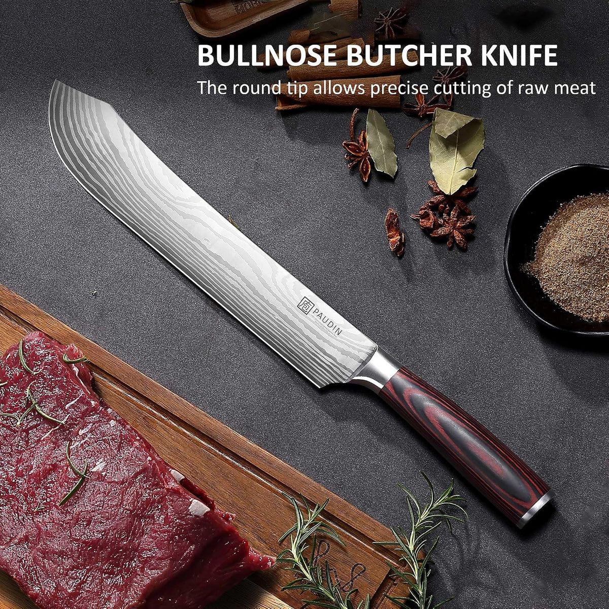 Ham Slicing Knife,10 Inch Carving Knife for Meat Cutting