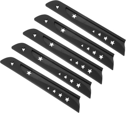 Plastic Safety Knife Cover Sleeves for 8.5" Bread Knife, 2 Pack Knife Blade Guard Protector Universal Kitchen Knife Sheath for Kitchen Bar, Black