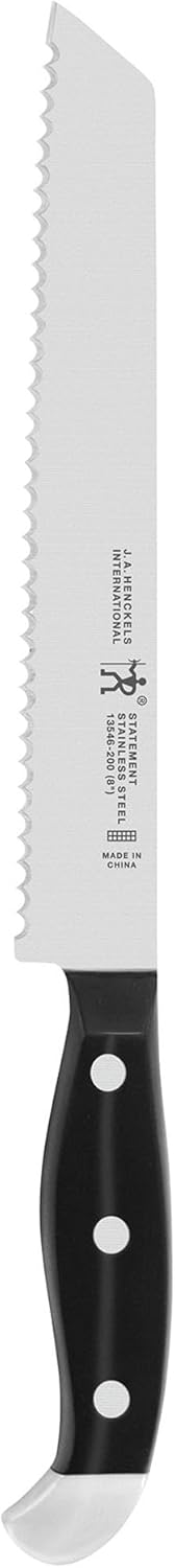Statement 8-Inch Bread Knife, Razor-Sharp, German Engineered | Informed by 100+ Years of Mastery. Dishwasher Safe, Ideal for Homemade Bread, Thick Crusts, Breads, and Cakes