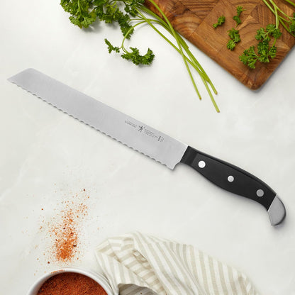 Statement 8-Inch Bread Knife, Razor-Sharp, German Engineered | Informed by 100+ Years of Mastery. Dishwasher Safe, Ideal for Homemade Bread, Thick Crusts, Breads, and Cakes