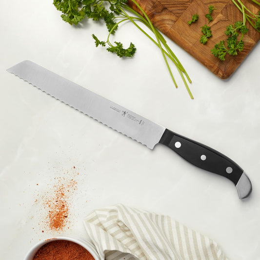 Statement 8-Inch Bread Knife, Razor-Sharp, German Engineered | Informed by 100+ Years of Mastery. Dishwasher Safe, Ideal for Homemade Bread, Thick Crusts, Breads, and Cakes