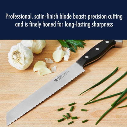 Statement 8-Inch Bread Knife, Razor-Sharp, German Engineered | Informed by 100+ Years of Mastery. Dishwasher Safe, Ideal for Homemade Bread, Thick Crusts, Breads, and Cakes
