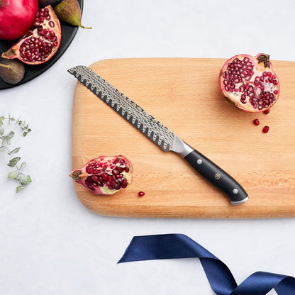 Statement 8-Inch Bread Knife, Razor-Sharp, German Engineered | Informed by 100+ Years of Mastery. Dishwasher Safe, Ideal for Homemade Bread, Thick Crusts, Breads, and Cakes