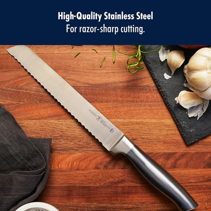 Statement 8-Inch Bread Knife, Razor-Sharp, German Engineered | Informed by 100+ Years of Mastery. Dishwasher Safe, Ideal for Homemade Bread, Thick Crusts, Breads, and Cakes