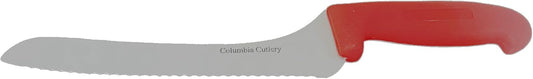 Columbia Cutlery Red Offset Bread/Sandwich Knife 9" Blade