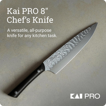PRO 7" Santoku Knife | Hand Sharpened All Purpose Knife, Japanese AUS6M Stainless Steel Blade, Full-Tang POM Handle
