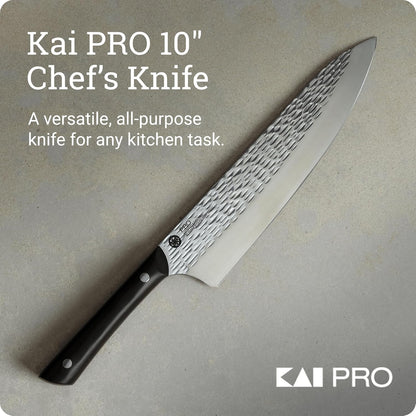 PRO 7" Santoku Knife | Hand Sharpened All Purpose Knife, Japanese AUS6M Stainless Steel Blade, Full-Tang POM Handle