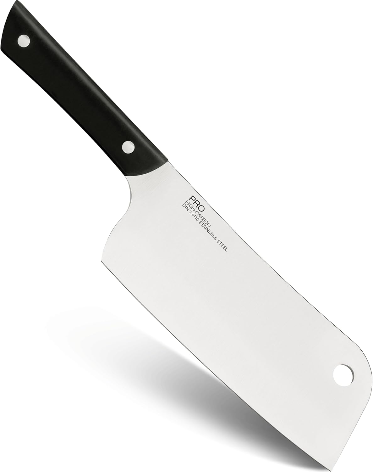PRO 7" Santoku Knife | Hand Sharpened All Purpose Knife, Japanese AUS6M Stainless Steel Blade, Full-Tang POM Handle