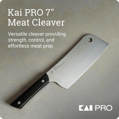 PRO 7" Santoku Knife | Hand Sharpened All Purpose Knife, Japanese AUS6M Stainless Steel Blade, Full-Tang POM Handle
