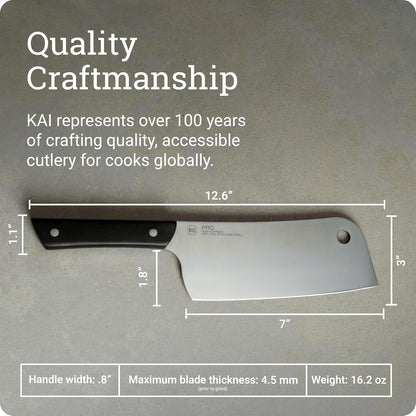PRO 7" Santoku Knife | Hand Sharpened All Purpose Knife, Japanese AUS6M Stainless Steel Blade, Full-Tang POM Handle