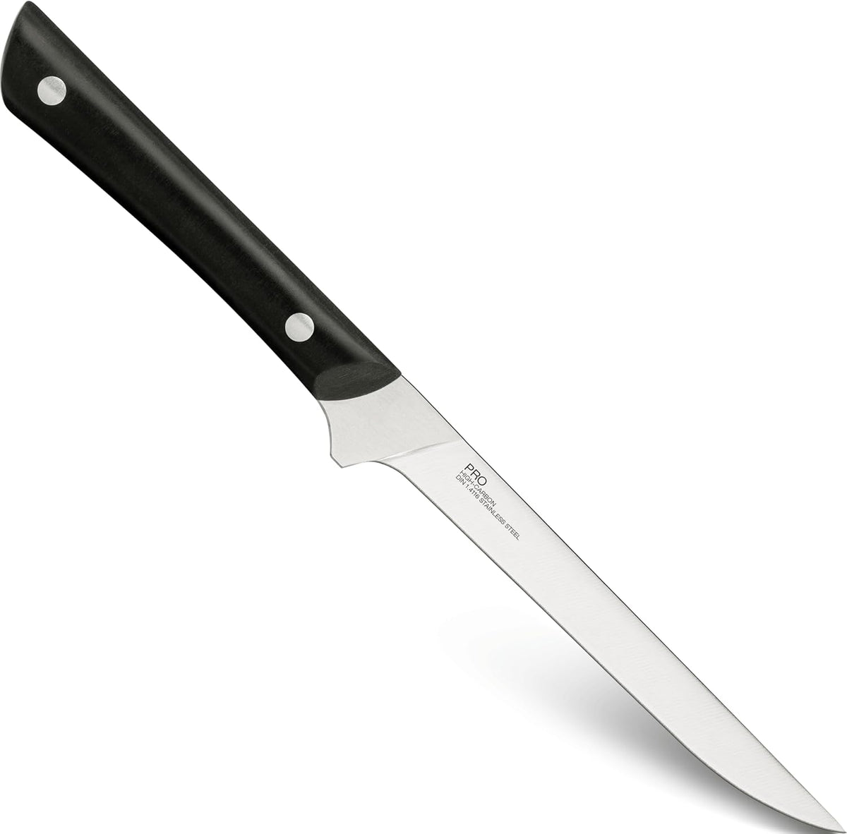PRO 7" Santoku Knife | Hand Sharpened All Purpose Knife, Japanese AUS6M Stainless Steel Blade, Full-Tang POM Handle