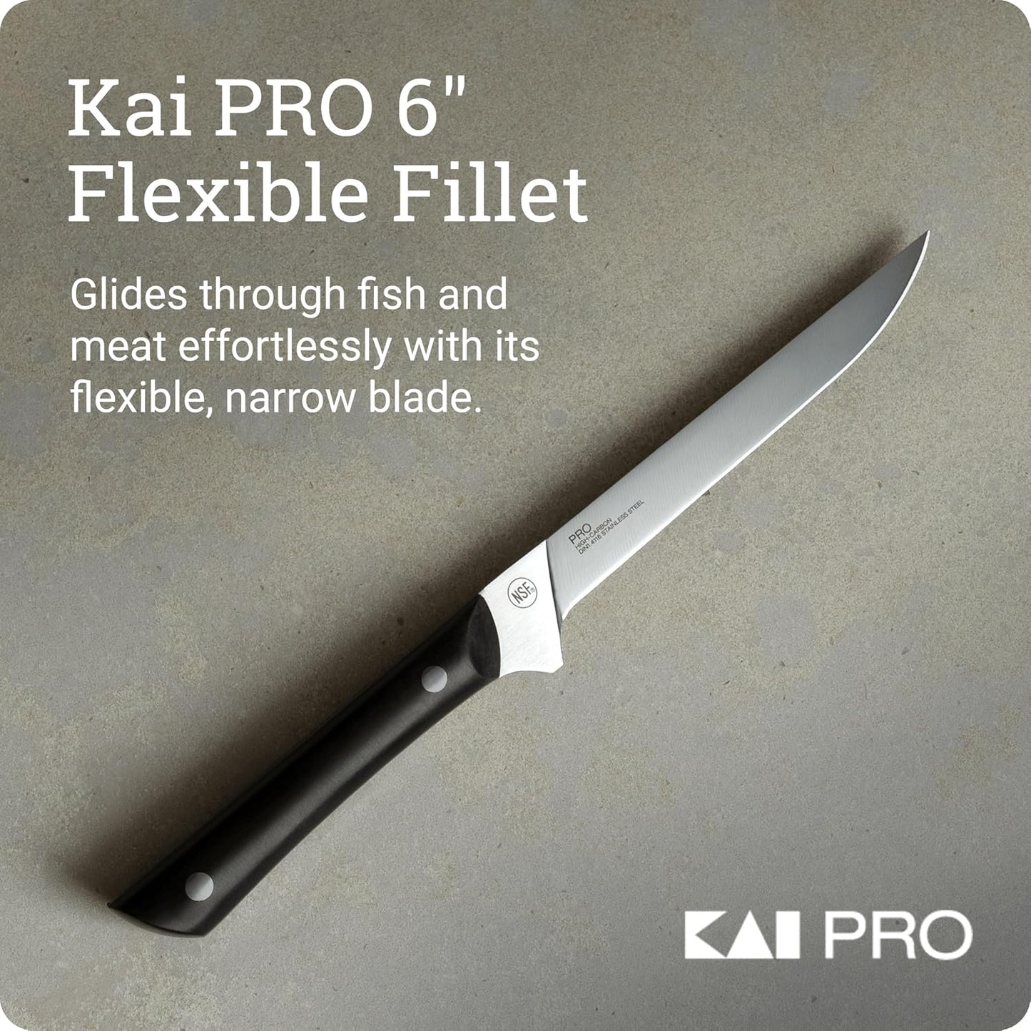 PRO 7" Santoku Knife | Hand Sharpened All Purpose Knife, Japanese AUS6M Stainless Steel Blade, Full-Tang POM Handle