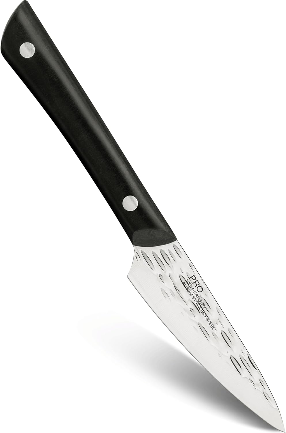 PRO 7" Santoku Knife | Hand Sharpened All Purpose Knife, Japanese AUS6M Stainless Steel Blade, Full-Tang POM Handle