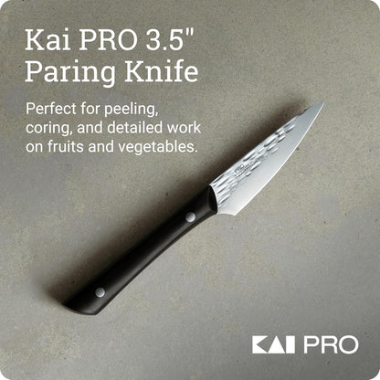 PRO 7" Santoku Knife | Hand Sharpened All Purpose Knife, Japanese AUS6M Stainless Steel Blade, Full-Tang POM Handle