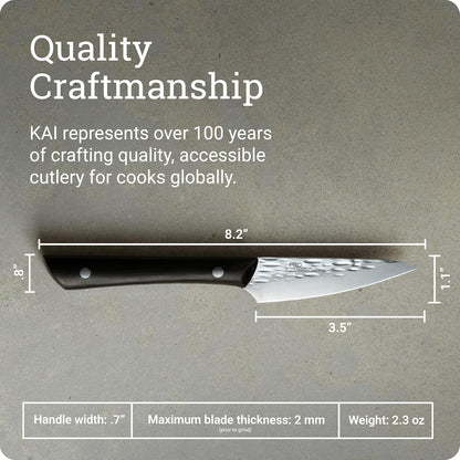 PRO 7" Santoku Knife | Hand Sharpened All Purpose Knife, Japanese AUS6M Stainless Steel Blade, Full-Tang POM Handle