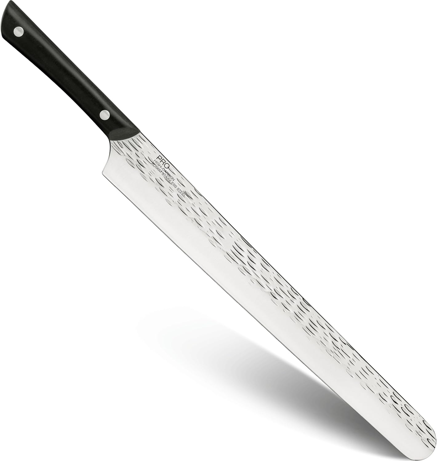 PRO 7" Santoku Knife | Hand Sharpened All Purpose Knife, Japanese AUS6M Stainless Steel Blade, Full-Tang POM Handle