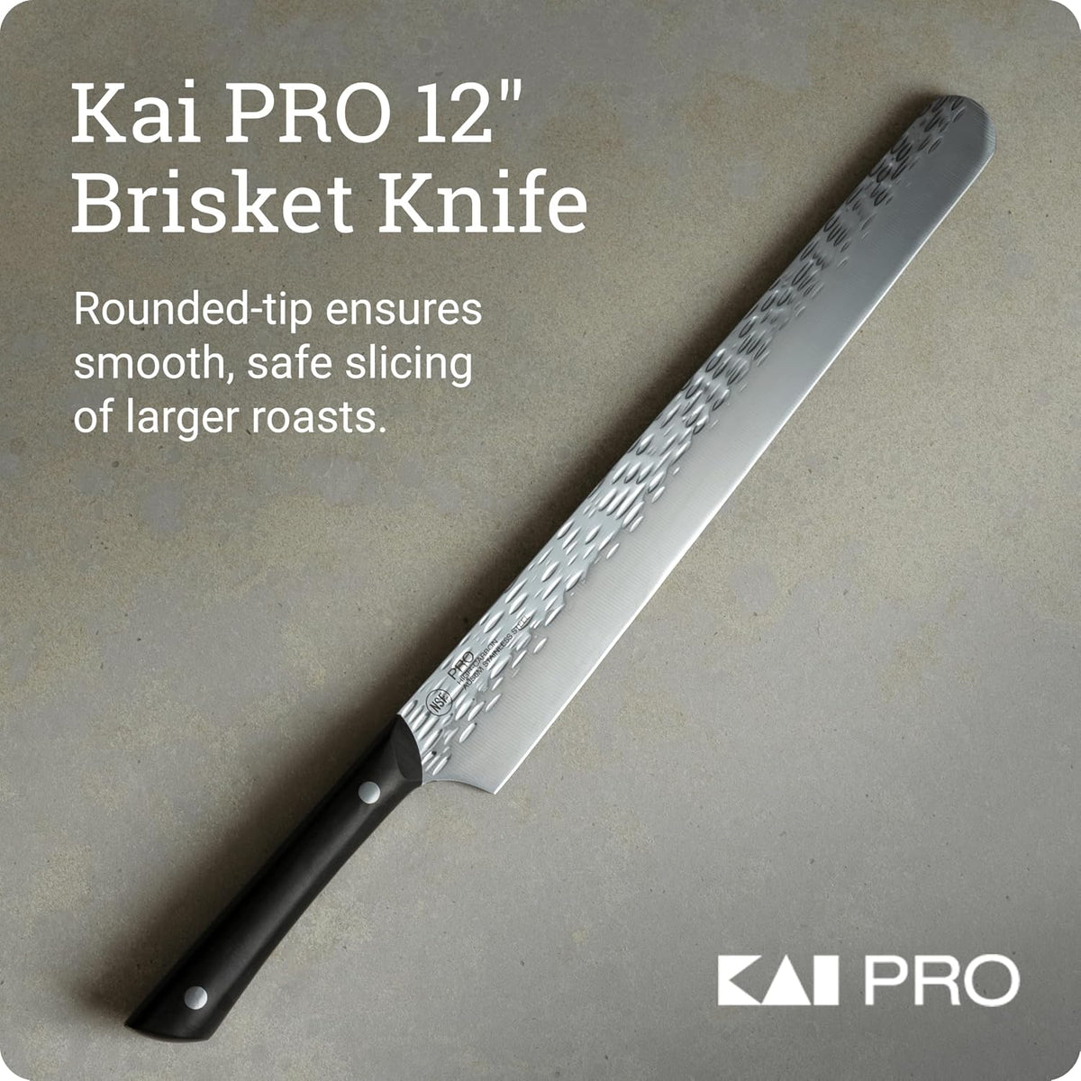 PRO 7" Santoku Knife | Hand Sharpened All Purpose Knife, Japanese AUS6M Stainless Steel Blade, Full-Tang POM Handle
