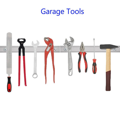 Super Strong Magnetic Tool Holder Channel Magnet - 2.50" Length-10 Pack,Pot Magnets with Matching Screws,Strong Rare Earth Magnets with Countersunk Holes,Magnetic Knife Tools Holder