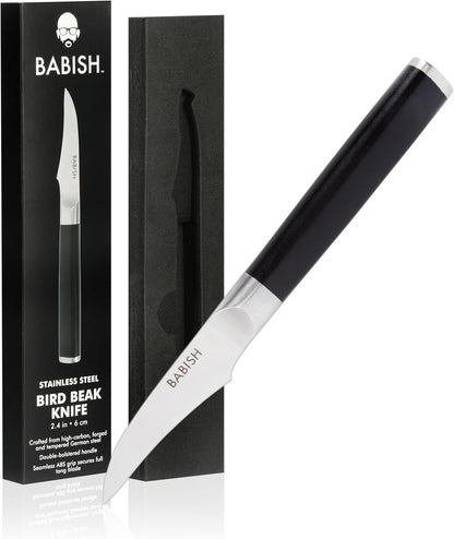 Birds Beak Peeling Paring Tourne Knife – High-Carbon 1.4116 German Steel Kitchen Knife – Precision Peeling and Paring Tool