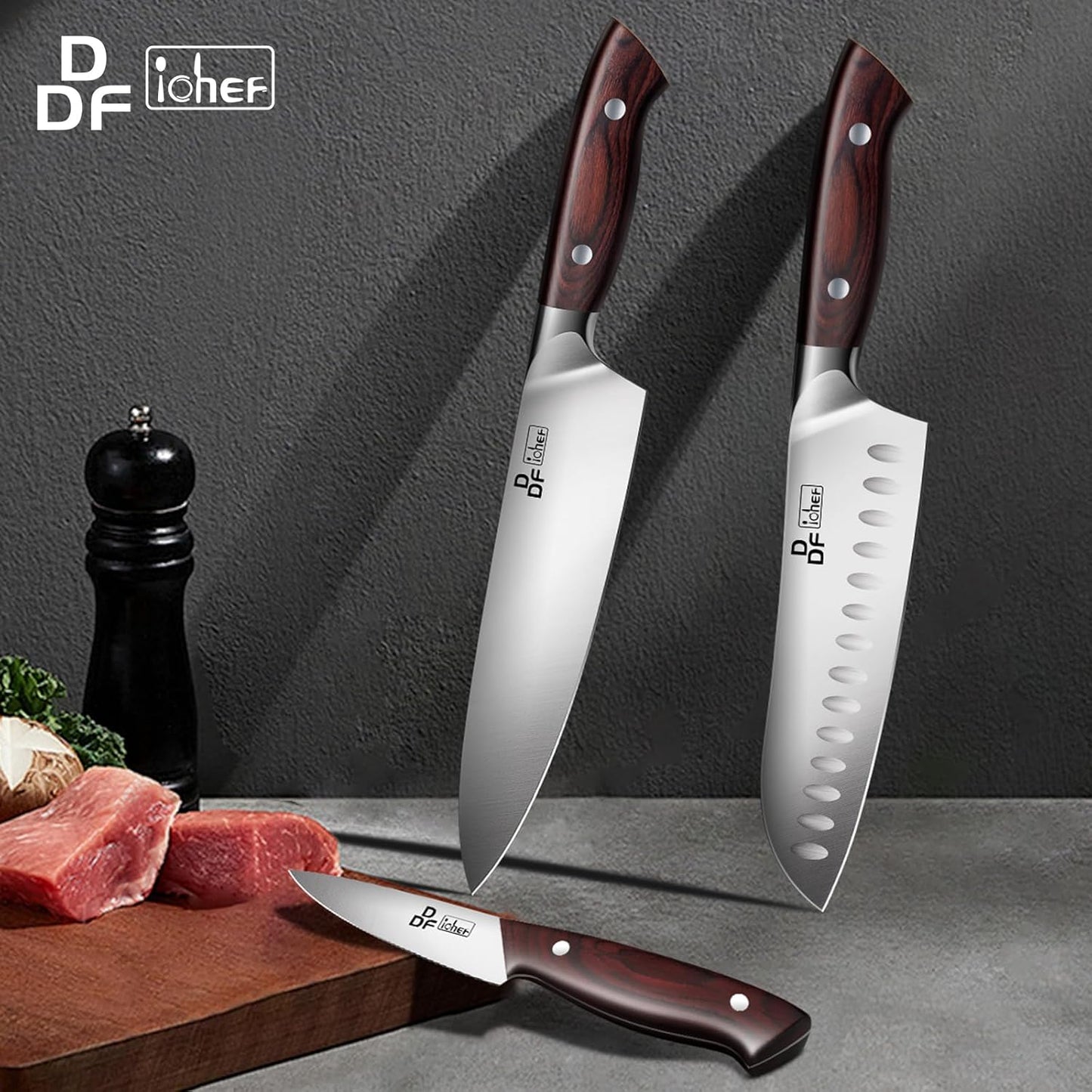 7" Fillet Knife, High-Carbon Stainless Steel Boning Knife, Pakkawood Handle | 7 Inch Filet Knife for Fish with Ergonomic Full-Tang Handle, Fish Fillet Knife for Meat Cutting Trimming