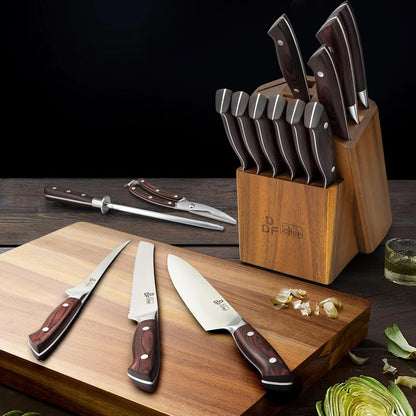 7" Fillet Knife, High-Carbon Stainless Steel Boning Knife, Pakkawood Handle | 7 Inch Filet Knife for Fish with Ergonomic Full-Tang Handle, Fish Fillet Knife for Meat Cutting Trimming