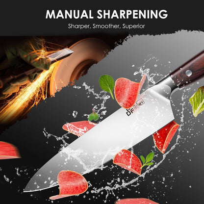 7" Fillet Knife, High-Carbon Stainless Steel Boning Knife, Pakkawood Handle | 7 Inch Filet Knife for Fish with Ergonomic Full-Tang Handle, Fish Fillet Knife for Meat Cutting Trimming