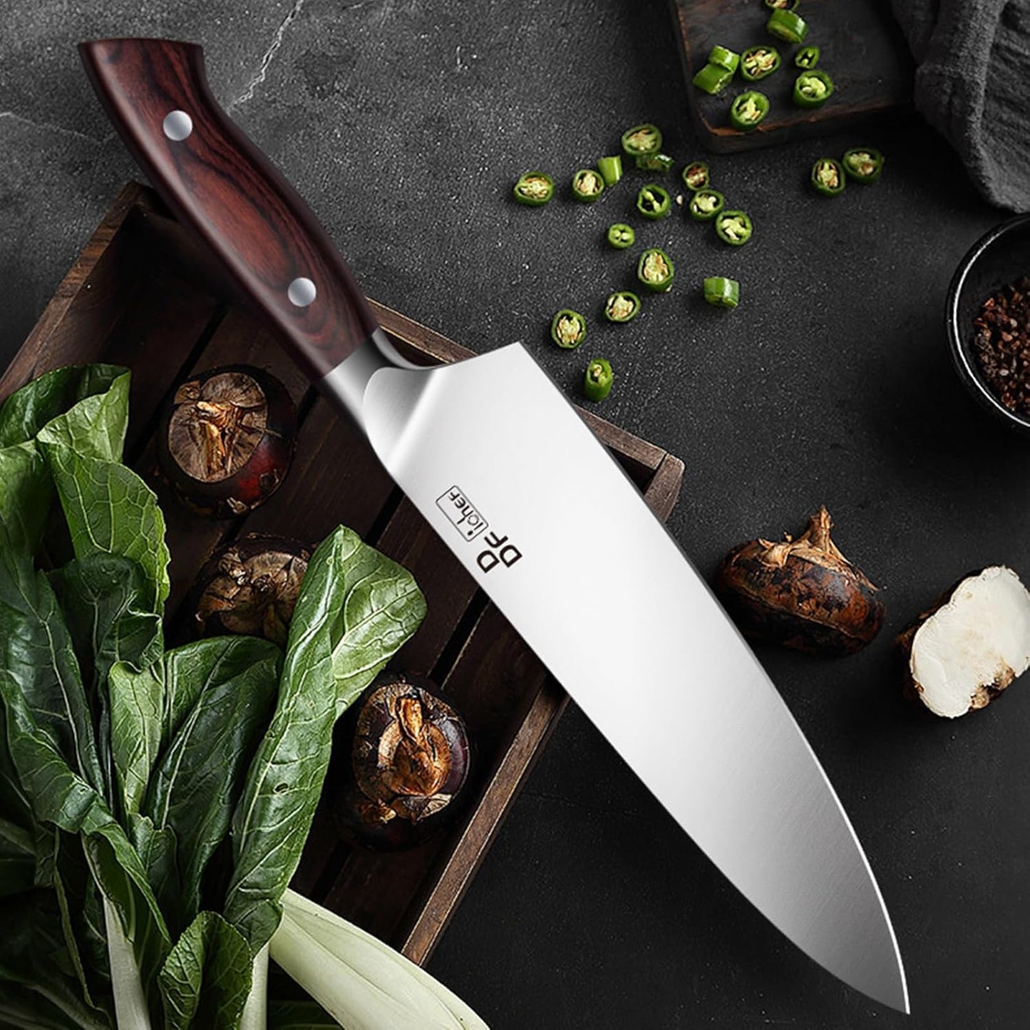 7" Fillet Knife, High-Carbon Stainless Steel Boning Knife, Pakkawood Handle | 7 Inch Filet Knife for Fish with Ergonomic Full-Tang Handle, Fish Fillet Knife for Meat Cutting Trimming