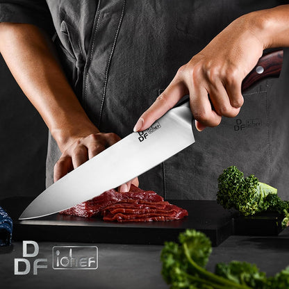 7" Fillet Knife, High-Carbon Stainless Steel Boning Knife, Pakkawood Handle | 7 Inch Filet Knife for Fish with Ergonomic Full-Tang Handle, Fish Fillet Knife for Meat Cutting Trimming