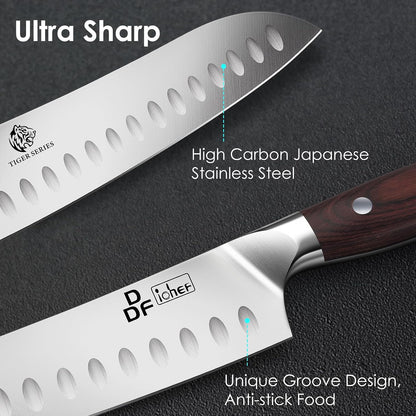 7" Fillet Knife, High-Carbon Stainless Steel Boning Knife, Pakkawood Handle | 7 Inch Filet Knife for Fish with Ergonomic Full-Tang Handle, Fish Fillet Knife for Meat Cutting Trimming