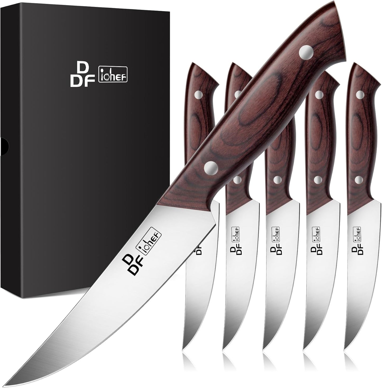7" Fillet Knife, High-Carbon Stainless Steel Boning Knife, Pakkawood Handle | 7 Inch Filet Knife for Fish with Ergonomic Full-Tang Handle, Fish Fillet Knife for Meat Cutting Trimming