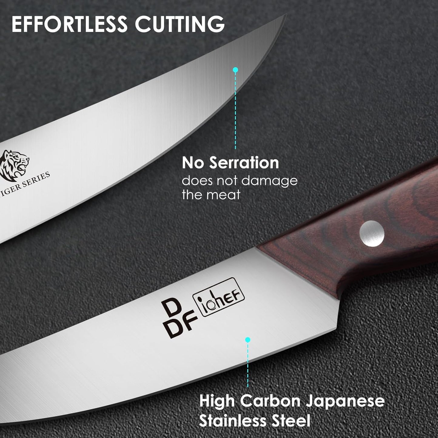 7" Fillet Knife, High-Carbon Stainless Steel Boning Knife, Pakkawood Handle | 7 Inch Filet Knife for Fish with Ergonomic Full-Tang Handle, Fish Fillet Knife for Meat Cutting Trimming
