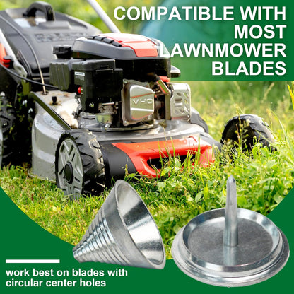Lawn Mower Blade Sharpener, 15°–45° Adjustable Lawnmower Blade Sharpener, Fits 1.65"–3.60" Mower Blades, Use with Angle Grinder, Precision Lawn Mower Blade Sharpening Tool