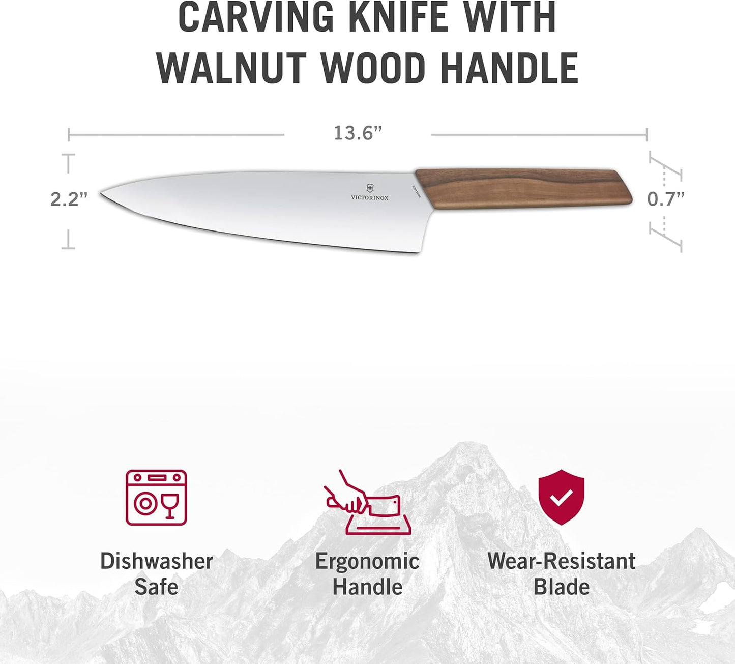 Swiss Modern 8" Carving Knife, 6.9010.20G